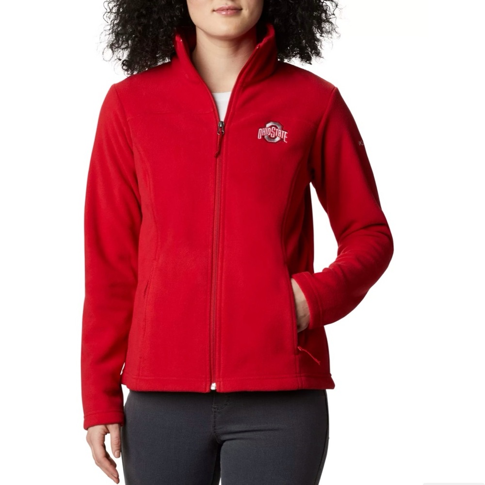 Columbia Ohio State Buckeyes Scarlet Give & Go Full-Zip Jacket Women’s Size XXL